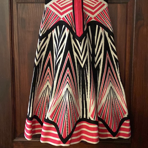 RARE Herver Lenger Fit & Flare Designer Dress - Picture 6 of 8